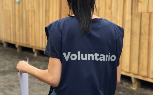 Humanitarian worker during Guatemala’s Volcán de Fuego disaster in 2018.